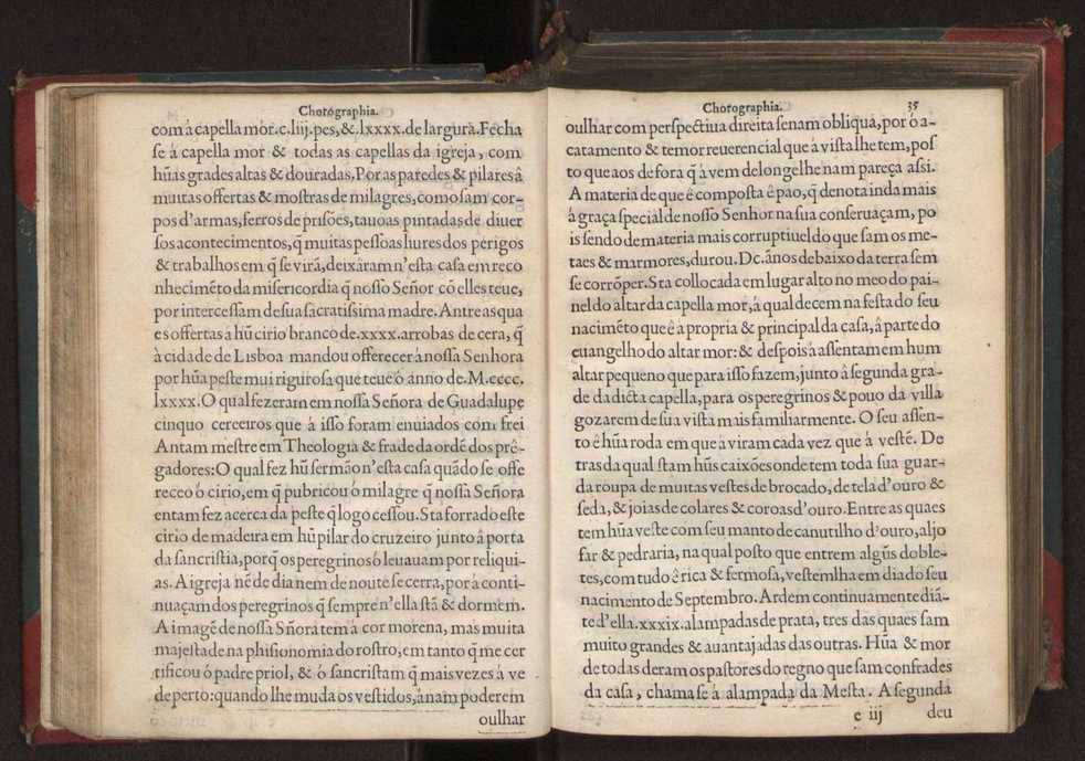 Chorographia de alguns lugares que stam em hum caminho que fez Gaspar Barreiros  anno de MDXXXXVJ comeado na cidade de Badajoz em Castella te  de Milam em Italia ; co algu[m]as outras obras cujo catalogo vai scripto com os nomes dos dictos lugares na folha seguinte 48