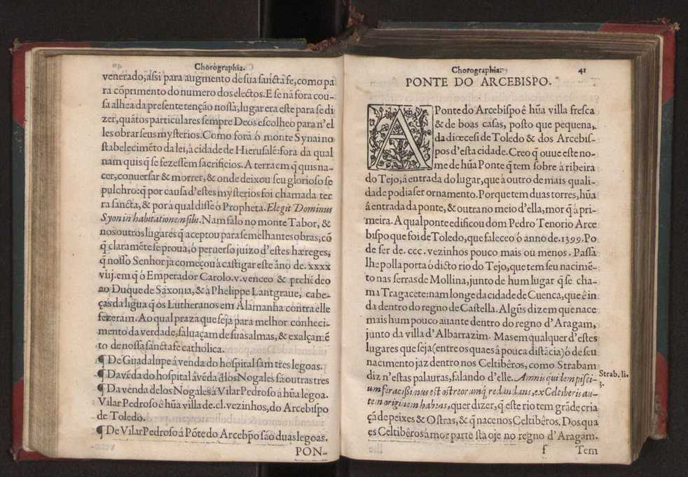 Chorographia de alguns lugares que stam em hum caminho que fez Gaspar Barreiros  anno de MDXXXXVJ comeado na cidade de Badajoz em Castella te  de Milam em Italia ; co algu[m]as outras obras cujo catalogo vai scripto com os nomes dos dictos lugares na folha seguinte 54