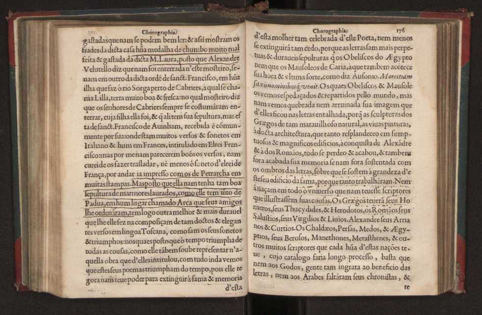 Chorographia de alguns lugares que stam em hum caminho que fez Gaspar Barreiros  anno de MDXXXXVJ comeado na cidade de Badajoz em Castella te  de Milam em Italia ; co algu[m]as outras obras cujo catalogo vai scripto com os nomes dos dictos lugares na folha seguinte 187