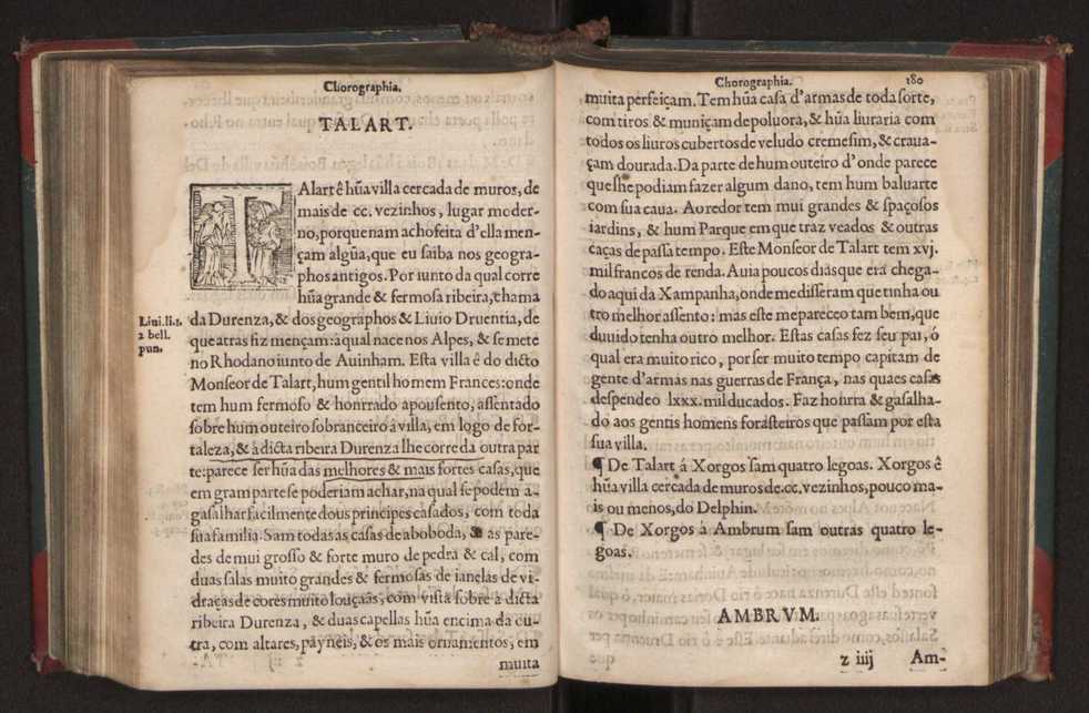 Chorographia de alguns lugares que stam em hum caminho que fez Gaspar Barreiros  anno de MDXXXXVJ comeado na cidade de Badajoz em Castella te  de Milam em Italia ; co algu[m]as outras obras cujo catalogo vai scripto com os nomes dos dictos lugares na folha seguinte 191