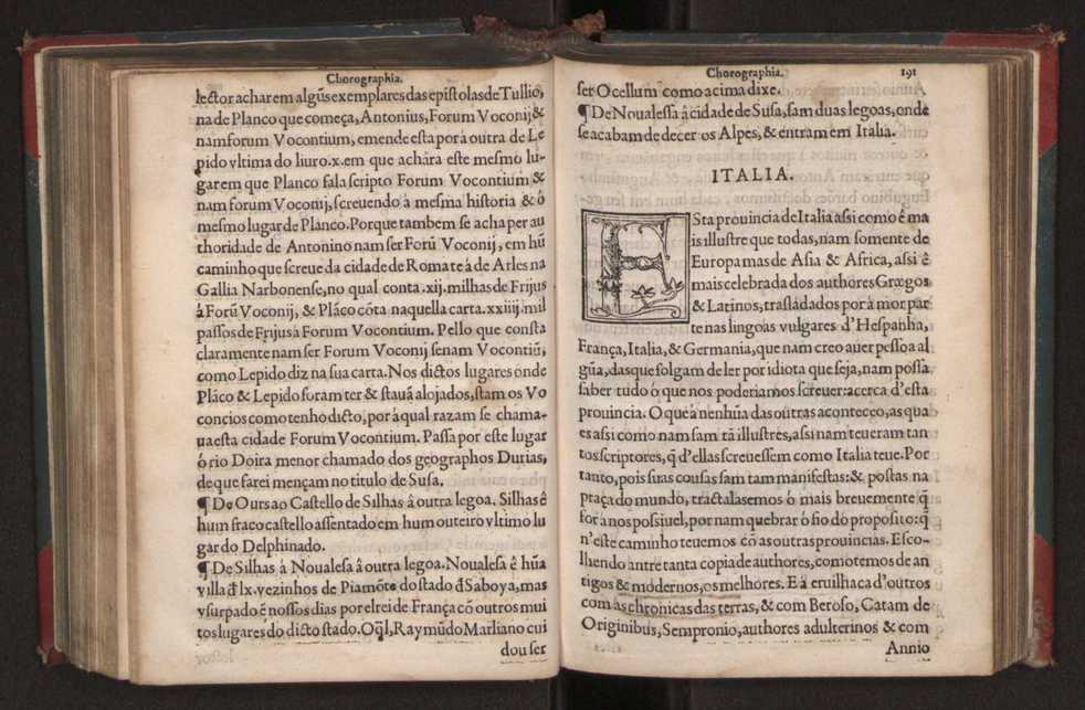 Chorographia de alguns lugares que stam em hum caminho que fez Gaspar Barreiros  anno de MDXXXXVJ comeado na cidade de Badajoz em Castella te  de Milam em Italia ; co algu[m]as outras obras cujo catalogo vai scripto com os nomes dos dictos lugares na folha seguinte 202