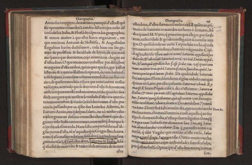 Chorographia de alguns lugares que stam em hum caminho que fez Gaspar Barreiros  anno de MDXXXXVJ comeado na cidade de Badajoz em Castella te  de Milam em Italia ; co algu[m]as outras obras cujo catalogo vai scripto com os nomes dos dictos lugares na folha seguinte 203