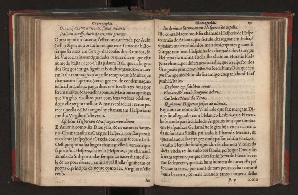 Chorographia de alguns lugares que stam em hum caminho que fez Gaspar Barreiros  anno de MDXXXXVJ comeado na cidade de Badajoz em Castella te  de Milam em Italia ; co algu[m]as outras obras cujo catalogo vai scripto com os nomes dos dictos lugares na folha seguinte 208