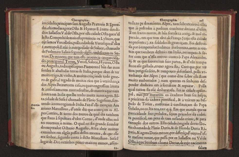 Chorographia de alguns lugares que stam em hum caminho que fez Gaspar Barreiros  anno de MDXXXXVJ comeado na cidade de Badajoz em Castella te  de Milam em Italia ; co algu[m]as outras obras cujo catalogo vai scripto com os nomes dos dictos lugares na folha seguinte 219