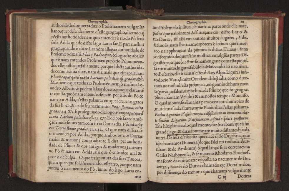 Chorographia de alguns lugares que stam em hum caminho que fez Gaspar Barreiros  anno de MDXXXXVJ comeado na cidade de Badajoz em Castella te  de Milam em Italia ; co algu[m]as outras obras cujo catalogo vai scripto com os nomes dos dictos lugares na folha seguinte 222