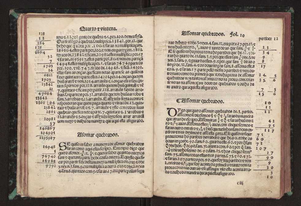 Tratado da pratica darismetyca ordenada per Gaspar Nycolas e empremida com previlegio del rey nosso senhor 25