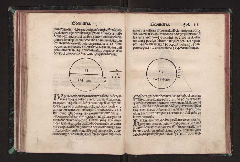 Tratado da pratica darismetyca ordenada per Gaspar Nycolas e empremida com previlegio del rey nosso senhor 90