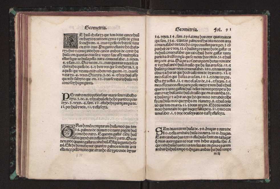 Tratado da pratica darismetyca ordenada per Gaspar Nycolas e empremida com previlegio del rey nosso senhor 96