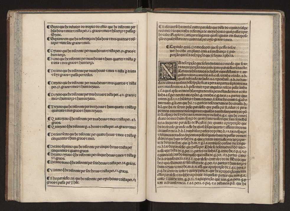 Tratado da sphera com a Theorica do Sol e da Lua e ho primeiro liuro da Geographia de Claudio Ptolomeo Alexa[n]drino. Tirados nouamente de latim em lingoagem pello Doutor Pero Nunez cosmographo del Rey Do[m] Ioo ho terceyro deste nome nosso Senhor. E acrece[n]tados de muitas annotaes e figuras per que mays facilmente se podem entender ...Tratado da esfera 48