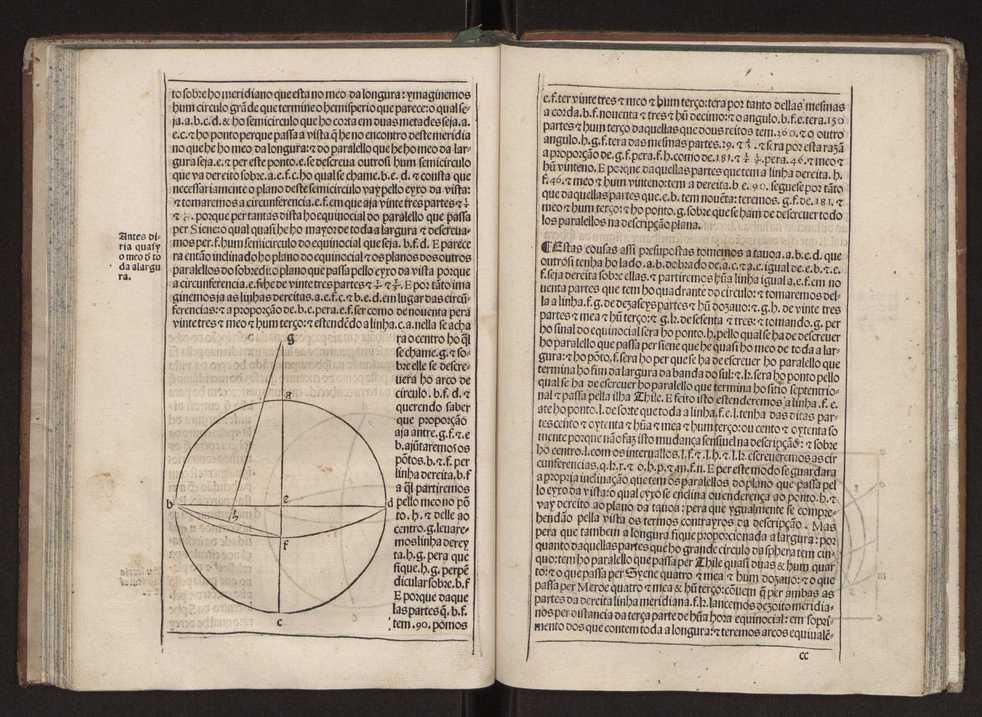 Tratado da sphera com a Theorica do Sol e da Lua e ho primeiro liuro da Geographia de Claudio Ptolomeo Alexa[n]drino. Tirados nouamente de latim em lingoagem pello Doutor Pero Nunez cosmographo del Rey Do[m] Ioo ho terceyro deste nome nosso Senhor. E acrece[n]tados de muitas annotaes e figuras per que mays facilmente se podem entender ...Tratado da esfera 50