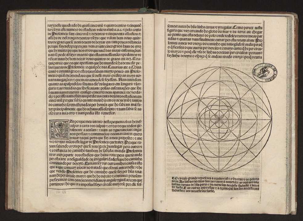 Tratado da sphera com a Theorica do Sol e da Lua e ho primeiro liuro da Geographia de Claudio Ptolomeo Alexa[n]drino. Tirados nouamente de latim em lingoagem pello Doutor Pero Nunez cosmographo del Rey Do[m] Ioo ho terceyro deste nome nosso Senhor. E acrece[n]tados de muitas annotaes e figuras per que mays facilmente se podem entender ...Tratado da esfera 68