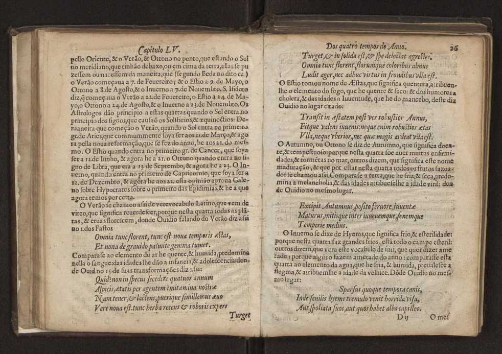 Chronographia reportorio dos tempos, no qual se contem VI. partes, s. dos tempos, esphera, cosmographia, & arte da navegao, astrologia rustica, & dos tempos, & pronosticao dos eclipses, cometas, & samenteiras. O calendario romano, c os eclypses ate 630. E no fim o uso, & fabrica da balhestilha, & quadrante gyometrico, com hum tratado dos relogios 32