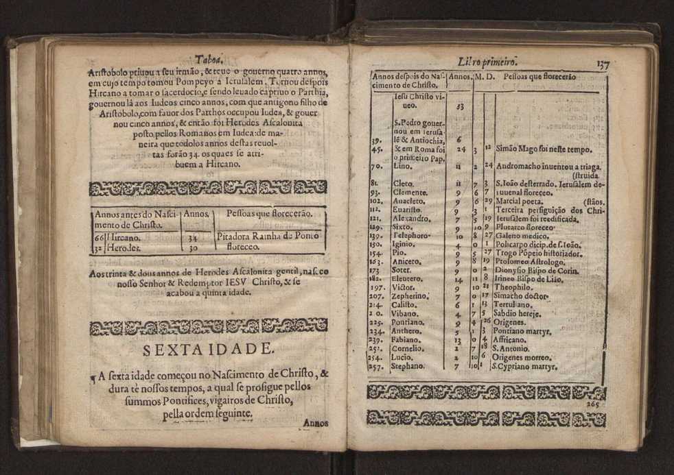 Chronographia reportorio dos tempos, no qual se contem VI. partes, s. dos tempos, esphera, cosmographia, & arte da navegao, astrologia rustica, & dos tempos, & pronosticao dos eclipses, cometas, & samenteiras. O calendario romano, c os eclypses ate 630. E no fim o uso, & fabrica da balhestilha, & quadrante gyometrico, com hum tratado dos relogios 43