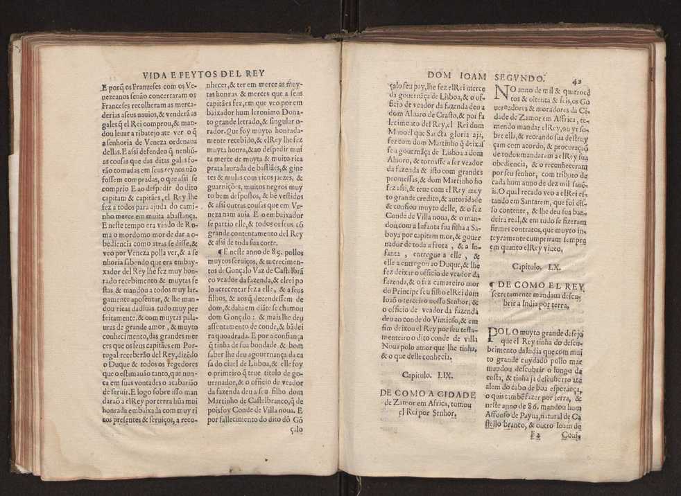 [Chronica dos valerosos e insignes feitos del Rey Dom Ioo II. de gloriosa memoria : em que se refere, sua vida, suas virtudes, seu magnanimo esforo, excellentes costumes, & seu christianissimo zelo] 53