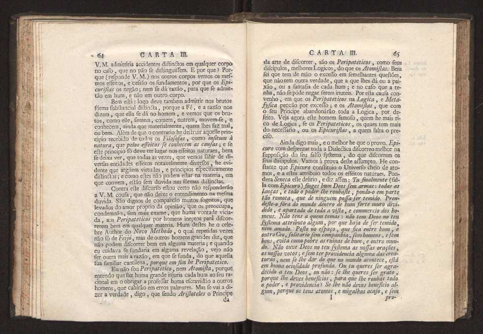 Cartas, em que se d notcia da origem, e progresso das sciencias, escritas ao doutor Jos da Costa Leito por hum seu amigo, e dadas  luz pelo mesmo para utilidade dos curiosos 34