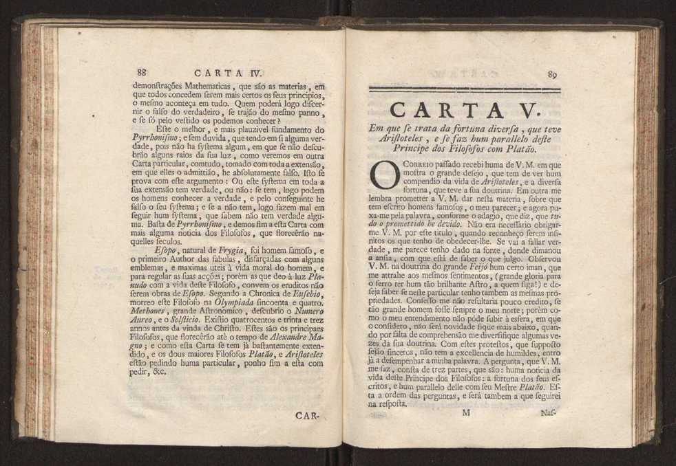 Cartas, em que se d notcia da origem, e progresso das sciencias, escritas ao doutor Jos da Costa Leito por hum seu amigo, e dadas  luz pelo mesmo para utilidade dos curiosos 46