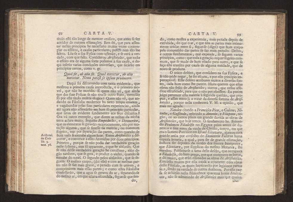 Cartas, em que se d notcia da origem, e progresso das sciencias, escritas ao doutor Jos da Costa Leito por hum seu amigo, e dadas  luz pelo mesmo para utilidade dos curiosos 48