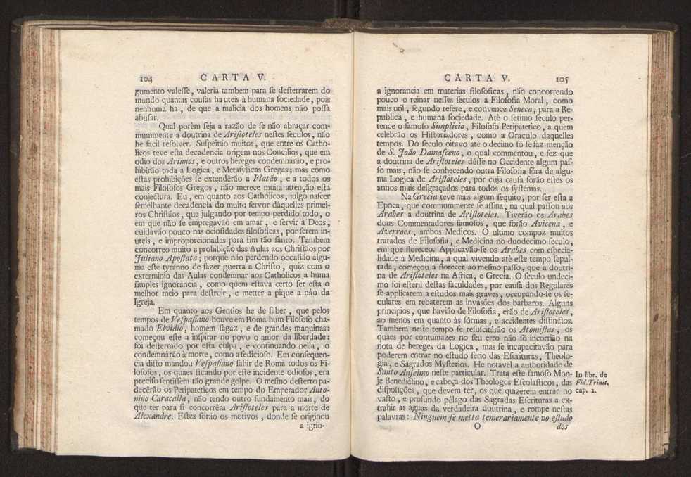 Cartas, em que se d notcia da origem, e progresso das sciencias, escritas ao doutor Jos da Costa Leito por hum seu amigo, e dadas  luz pelo mesmo para utilidade dos curiosos 54