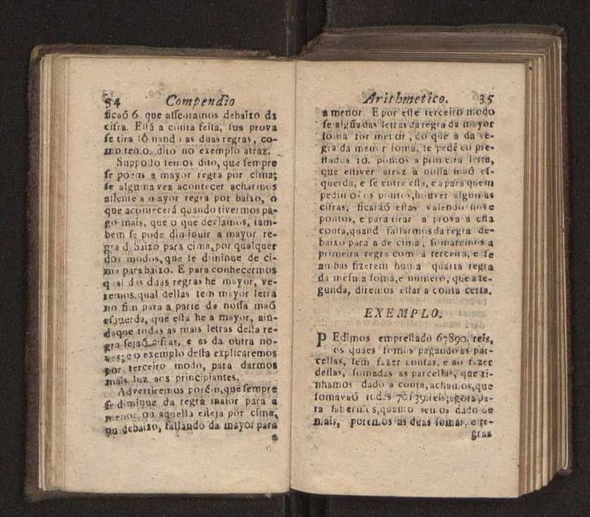 Compendio arithmetico : obra muito util para principiantes aprenderem com facilidade todas as especies de conta, & saberem usar dellas, com suas taboas no fim, em que se achara diminuidas as moedas de ouro deste reyno ... 26