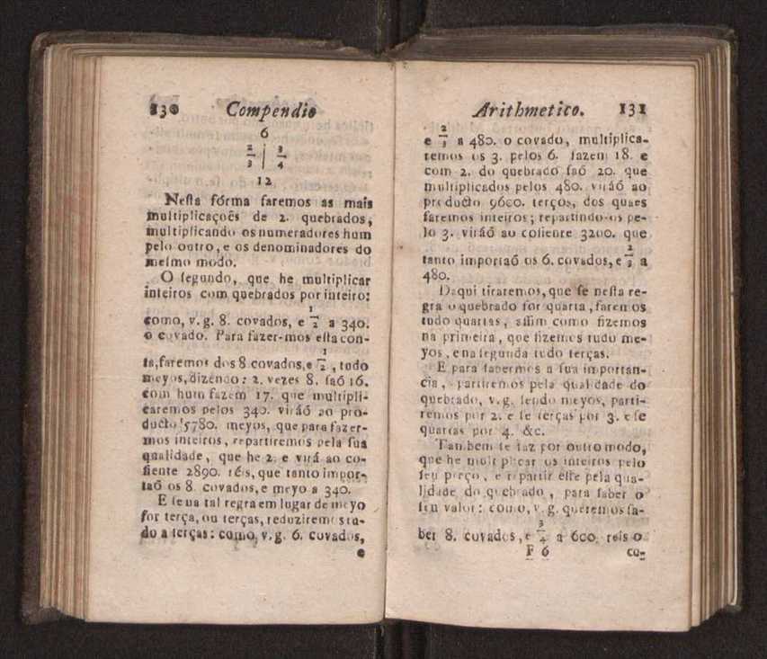 Compendio arithmetico : obra muito util para principiantes aprenderem com facilidade todas as especies de conta, & saberem usar dellas, com suas taboas no fim, em que se achara diminuidas as moedas de ouro deste reyno ... 74