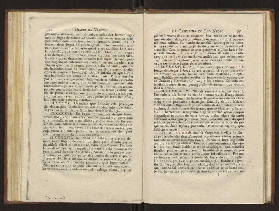 Diario da viagem que em visita, e correio das povoaes da Capitania de S. Joze do Rio Negro fez o ouvidor,... Francisco Xavier Ribeiro de Sampaio, no anno de 1774 e 1775 36