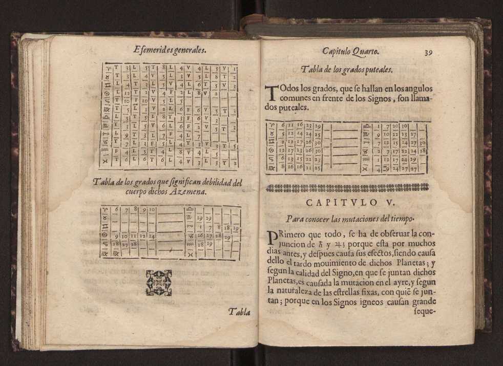 Efemerides generales de los movimientos de los Cielos por 64 aos desde el de 1637 hasta el de 1700, segundo Fycho y Copernico, que mas conforman la verdad 53