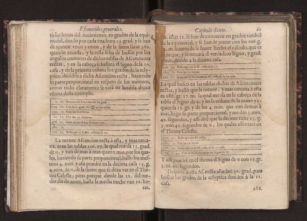 Efemerides generales de los movimientos de los Cielos por 64 aos desde el de 1637 hasta el de 1700, segundo Fycho y Copernico, que mas conforman la verdad 74