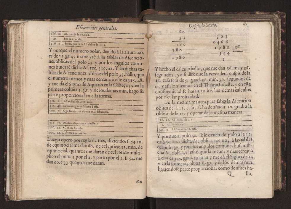 Efemerides generales de los movimientos de los Cielos por 64 aos desde el de 1637 hasta el de 1700, segundo Fycho y Copernico, que mas conforman la verdad 75