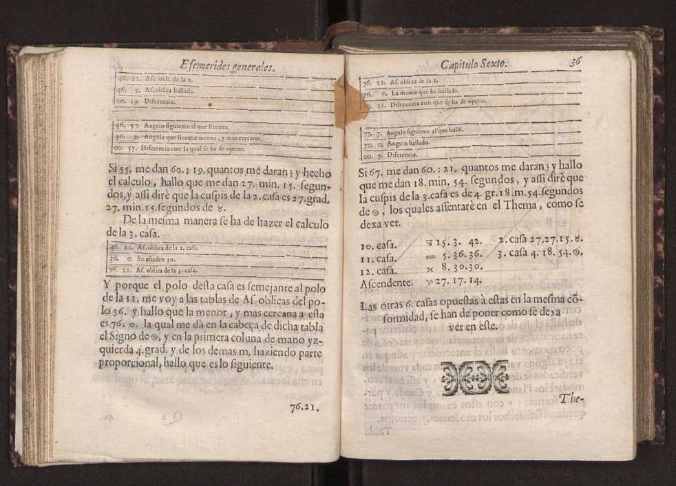 Efemerides generales de los movimientos de los Cielos por 64 aos desde el de 1637 hasta el de 1700, segundo Fycho y Copernico, que mas conforman la verdad 77