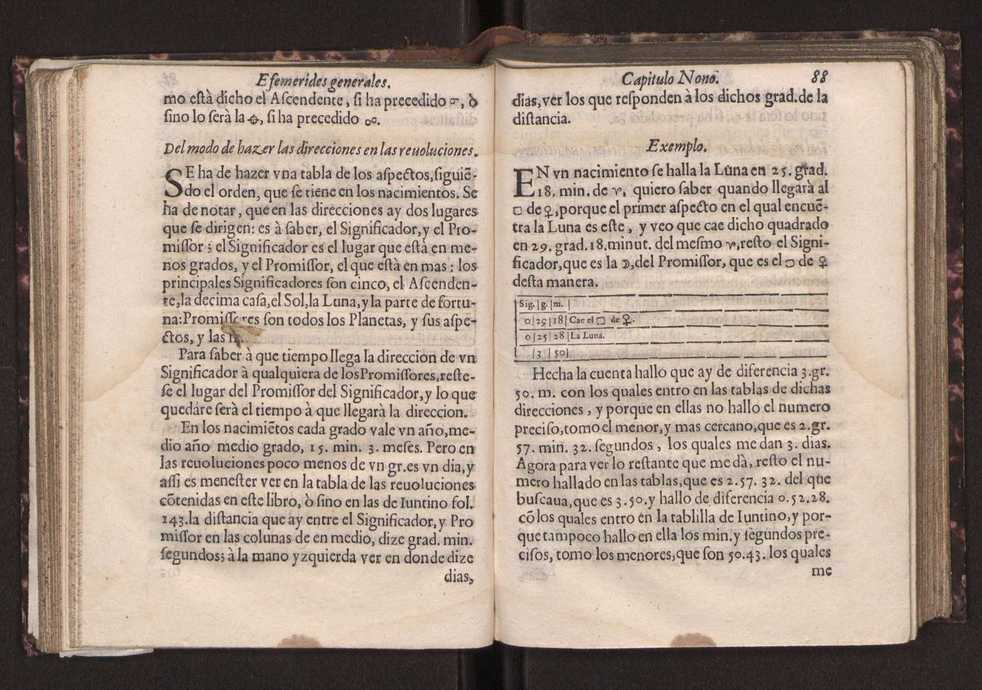 Efemerides generales de los movimientos de los Cielos por 64 aos desde el de 1637 hasta el de 1700, segundo Fycho y Copernico, que mas conforman la verdad 102