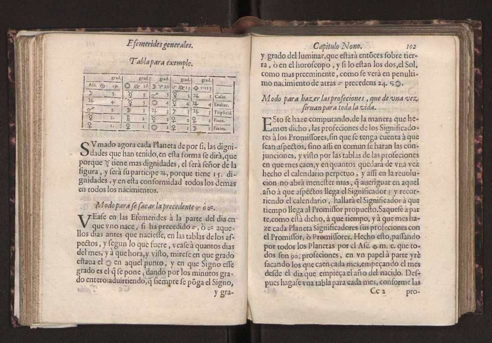 Efemerides generales de los movimientos de los Cielos por 64 aos desde el de 1637 hasta el de 1700, segundo Fycho y Copernico, que mas conforman la verdad 116