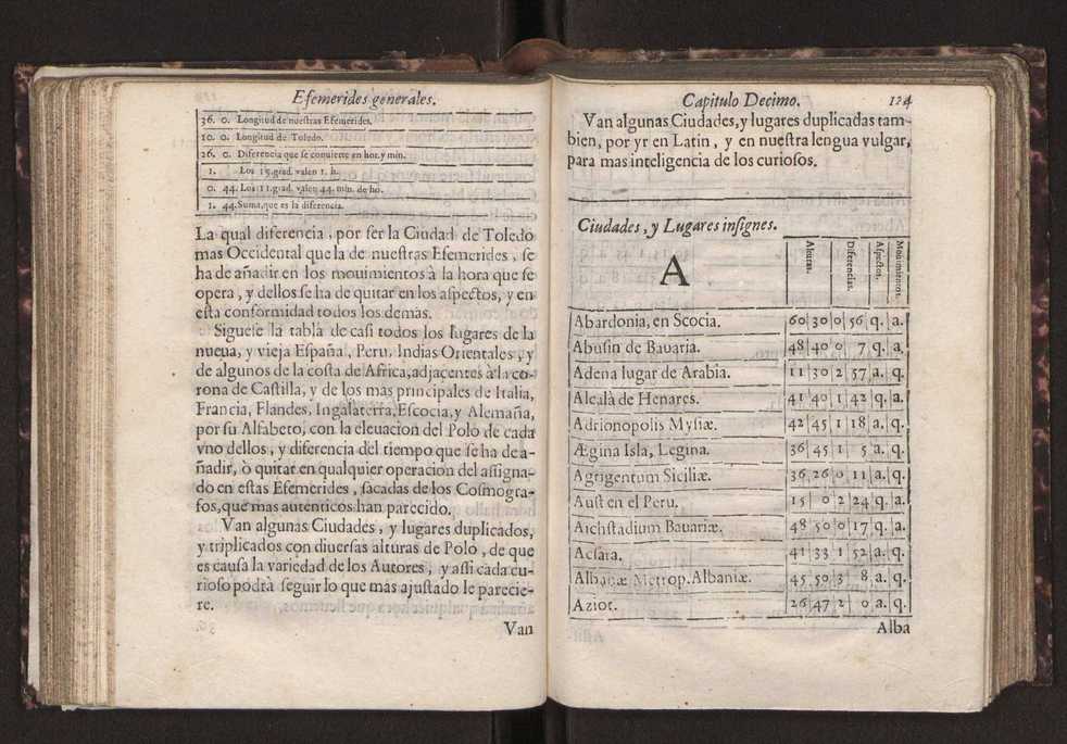 Efemerides generales de los movimientos de los Cielos por 64 aos desde el de 1637 hasta el de 1700, segundo Fycho y Copernico, que mas conforman la verdad 138