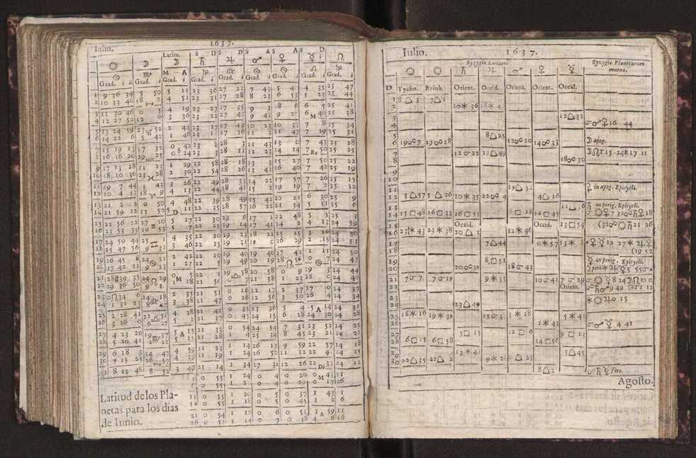 Efemerides generales de los movimientos de los Cielos por 64 aos desde el de 1637 hasta el de 1700, segundo Fycho y Copernico, que mas conforman la verdad 272