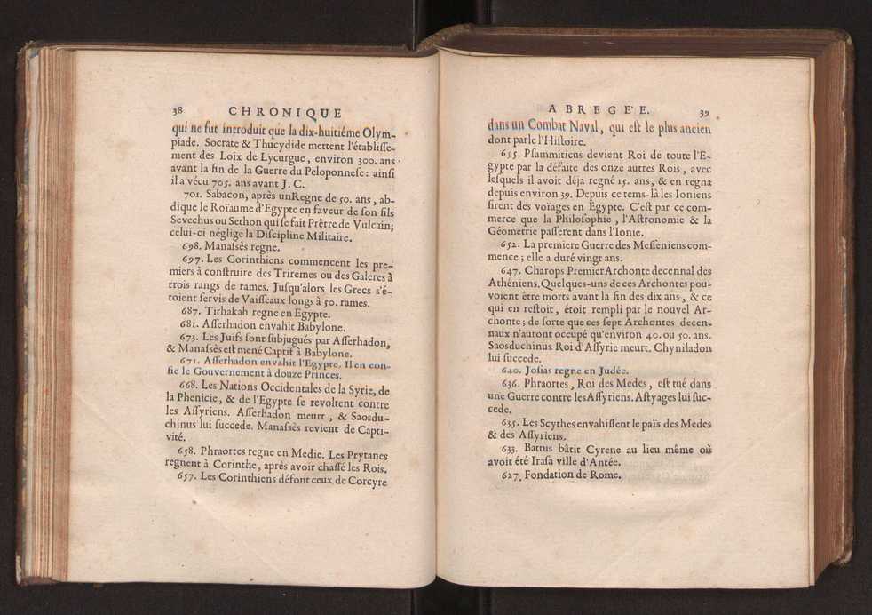 La chronologie des anciens royaumes corrige a laquelle on a joint une chronique abrege, qui contient ce qui s'est pass anciennement en Europe, jusqu' la conqute de la Perse par Alexandre le Grand 42