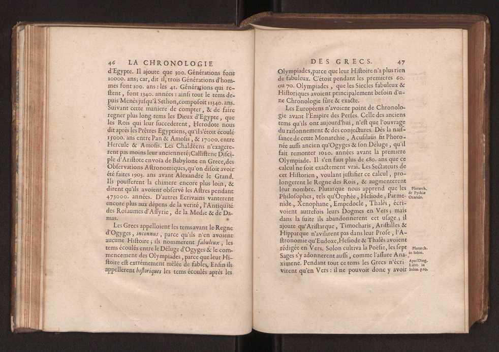 La chronologie des anciens royaumes corrige a laquelle on a joint une chronique abrege, qui contient ce qui s'est pass anciennement en Europe, jusqu' la conqute de la Perse par Alexandre le Grand 46