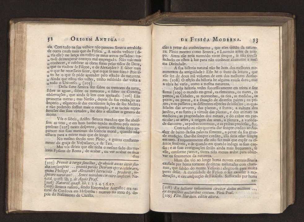 Origem antiga da fysica moderna : em que se v pelos discursos de diversas cartas o que a Fysica moderna tem de comum com a antiga ; o grau de perfeio da Fysica moderna sobre a antiga e os meios que tem levado a Fysica a este gro de perfeio. Vol. 1 45