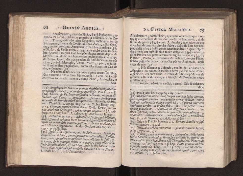 Origem antiga da fysica moderna : em que se v pelos discursos de diversas cartas o que a Fysica moderna tem de comum com a antiga ; o grau de perfeio da Fysica moderna sobre a antiga e os meios que tem levado a Fysica a este gro de perfeio. Vol. 1 58