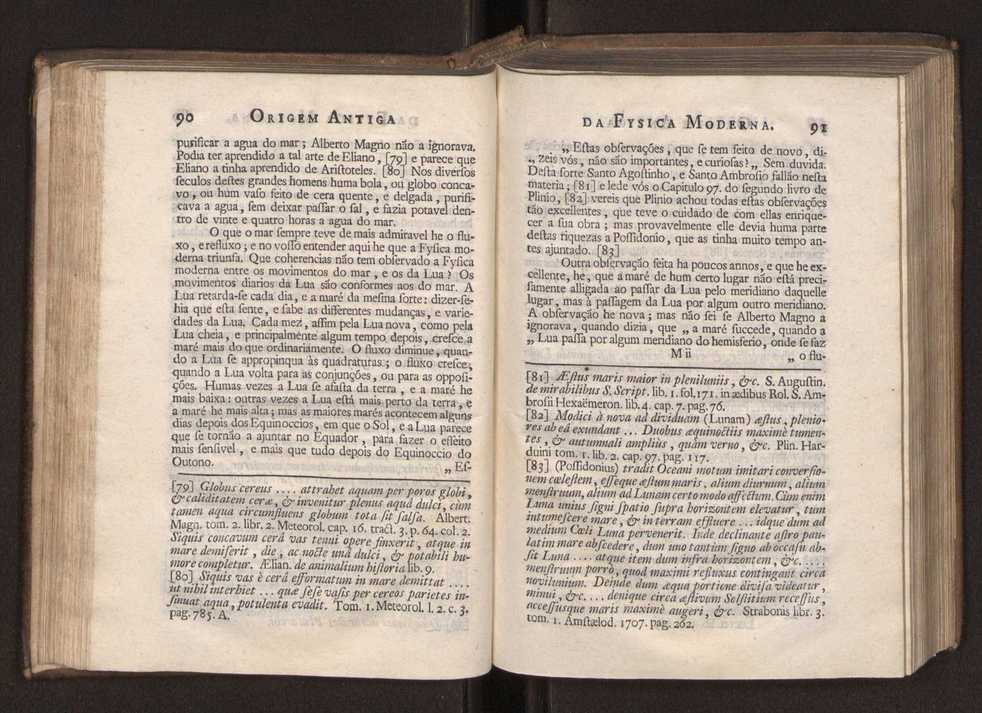 Origem antiga da fysica moderna : em que se v pelos discursos de diversas cartas o que a Fysica moderna tem de comum com a antiga ; o grau de perfeio da Fysica moderna sobre a antiga e os meios que tem levado a Fysica a este gro de perfeio. Vol. 1 64