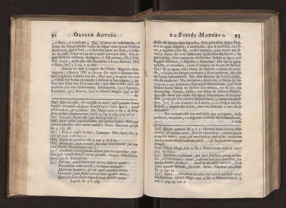 Origem antiga da fysica moderna : em que se v pelos discursos de diversas cartas o que a Fysica moderna tem de comum com a antiga ; o grau de perfeio da Fysica moderna sobre a antiga e os meios que tem levado a Fysica a este gro de perfeio. Vol. 1 65