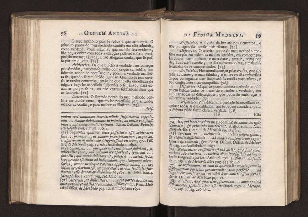 Origem antiga da fysica moderna : em que se v pelos discursos de diversas cartas o que a Fysica moderna tem de comum com a antiga ; o grau de perfeio da Fysica moderna sobre a antiga e os meios que tem levado a Fysica a este gro de perfeio. Vol. 2 32