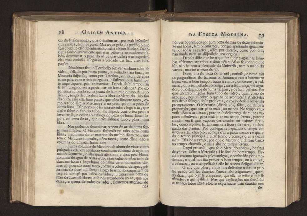 Origem antiga da fysica moderna : em que se v pelos discursos de diversas cartas o que a Fysica moderna tem de comum com a antiga ; o grau de perfeio da Fysica moderna sobre a antiga e os meios que tem levado a Fysica a este gro de perfeio. Vol. 2 42