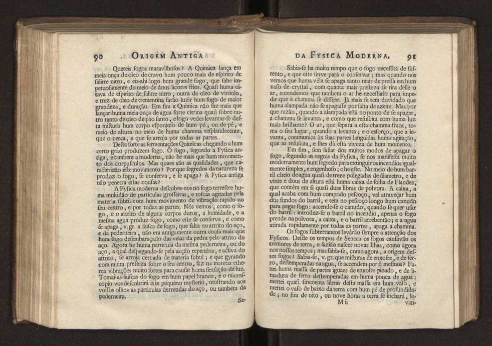 Origem antiga da fysica moderna : em que se v pelos discursos de diversas cartas o que a Fysica moderna tem de comum com a antiga ; o grau de perfeio da Fysica moderna sobre a antiga e os meios que tem levado a Fysica a este gro de perfeio. Vol. 2 48