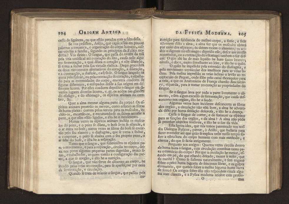 Origem antiga da fysica moderna : em que se v pelos discursos de diversas cartas o que a Fysica moderna tem de comum com a antiga ; o grau de perfeio da Fysica moderna sobre a antiga e os meios que tem levado a Fysica a este gro de perfeio. Vol. 2 55