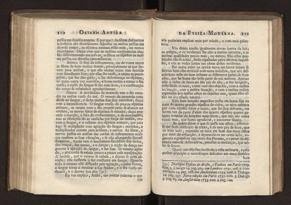 Origem antiga da fysica moderna : em que se v pelos discursos de diversas cartas o que a Fysica moderna tem de comum com a antiga ; o grau de perfeio da Fysica moderna sobre a antiga e os meios que tem levado a Fysica a este gro de perfeio. Vol. 2 58