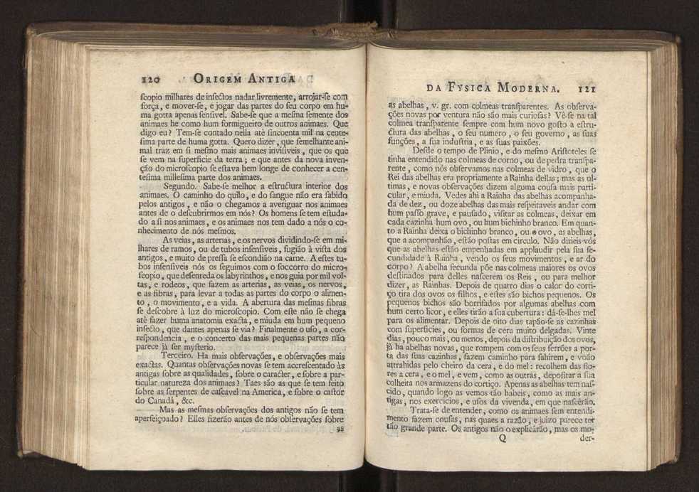 Origem antiga da fysica moderna : em que se v pelos discursos de diversas cartas o que a Fysica moderna tem de comum com a antiga ; o grau de perfeio da Fysica moderna sobre a antiga e os meios que tem levado a Fysica a este gro de perfeio. Vol. 2 63