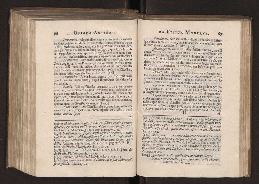 Origem antiga da fysica moderna : em que se v pelos discursos de diversas cartas o que a Fysica moderna tem de comum com a antiga ; o grau de perfeio da Fysica moderna sobre a antiga e os meios que tem levado a Fysica a este gro de perfeio. Vol. 3 38