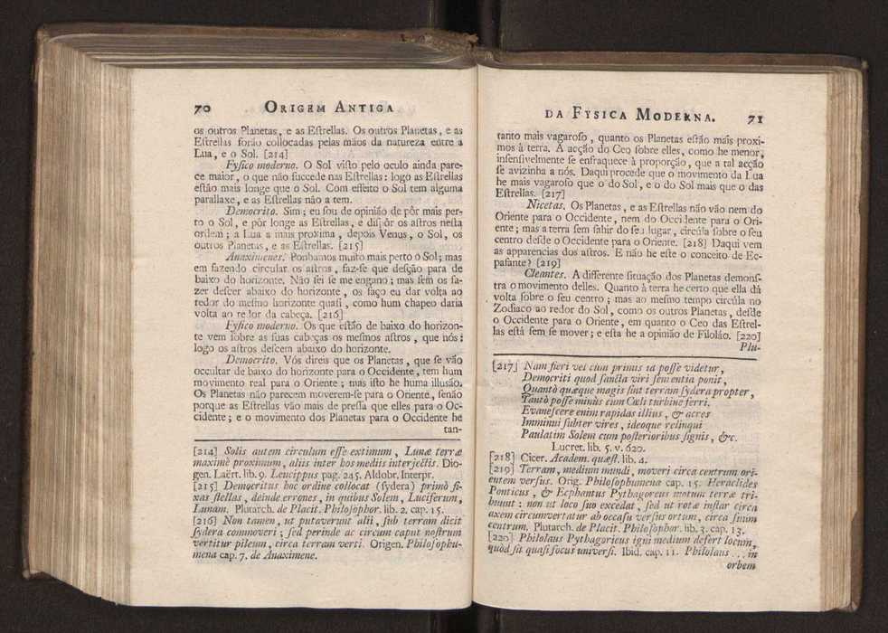 Origem antiga da fysica moderna : em que se v pelos discursos de diversas cartas o que a Fysica moderna tem de comum com a antiga ; o grau de perfeio da Fysica moderna sobre a antiga e os meios que tem levado a Fysica a este gro de perfeio. Vol. 3 40