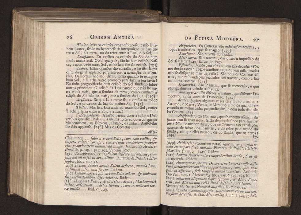 Origem antiga da fysica moderna : em que se v pelos discursos de diversas cartas o que a Fysica moderna tem de comum com a antiga ; o grau de perfeio da Fysica moderna sobre a antiga e os meios que tem levado a Fysica a este gro de perfeio. Vol. 3 43