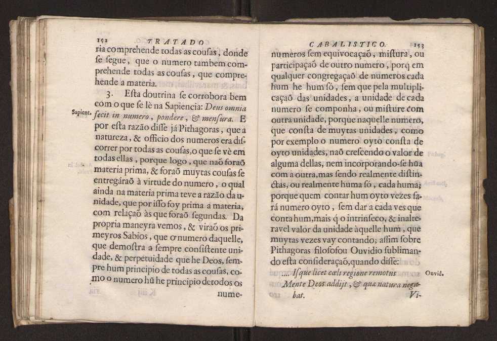 Tratado da sciencia cabala, ou noticia da arte cabalistica. Composto por Dom Francisco Manoel de Mello. Obra posthuma. dedicado ao illustrissimo senhor D. Fran.co Caetano Mascarenhas, prior mr de Aviz, do Conselho de S. Magestade, &c. por Mathias Pereyra da Silva 81