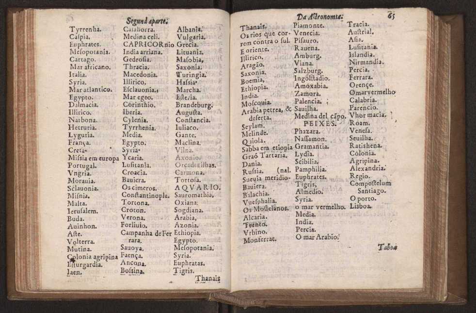 Chronographia reportorio dos tempos, no qual se contem VI. partes, s. dos tempos, esphera, cosmographia, & arte da navegao, astrologia rustica, & dos tempos, & pronosticao dos eclipses, cometas, & samenteiras. O calendario romano, c os eclypses ate 630. E no fim o uso, & fabrica da balhestilha, & quadrante gyometrico, com hum tratado dos relogios 78